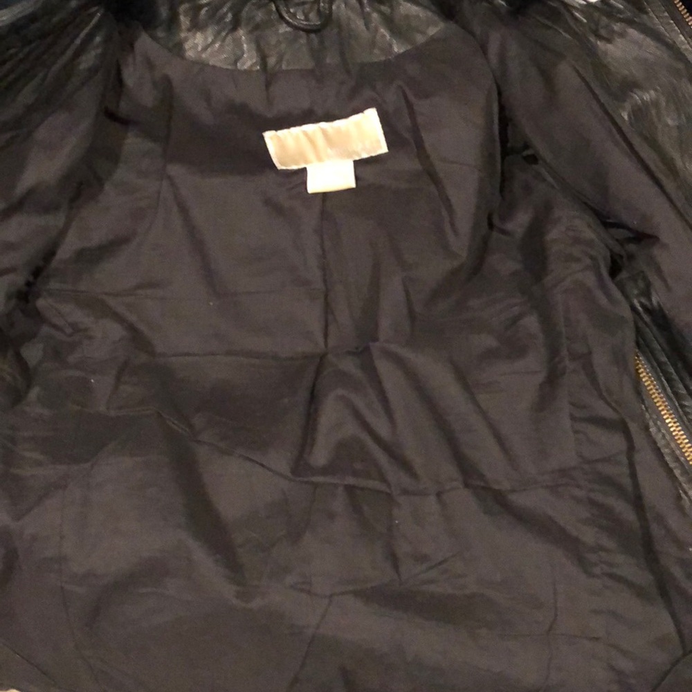 MICHAEL Michael Kors Black Leather Jacket P (Real Leather!!!) - Picture 6 of 8